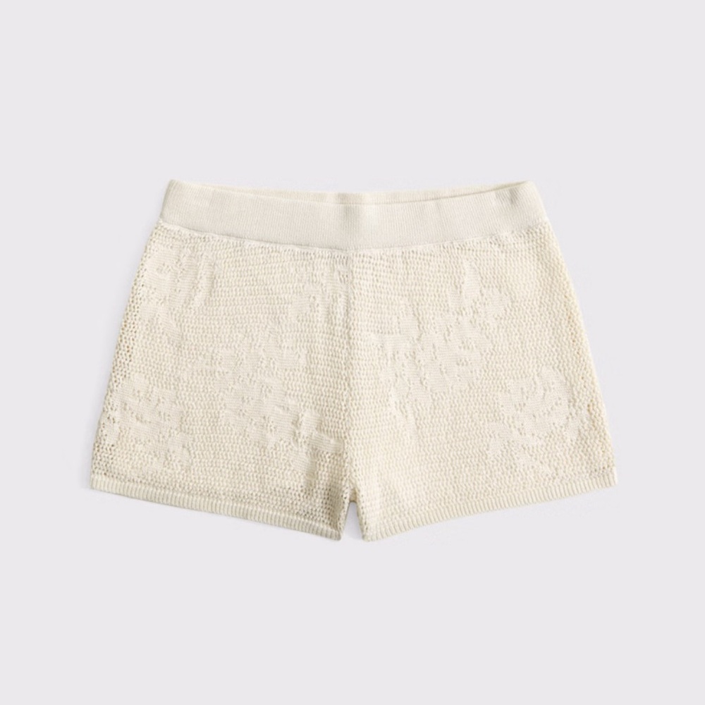 A&F Mid Rise Open-Stitch Micro Short - Picture 9 of 9